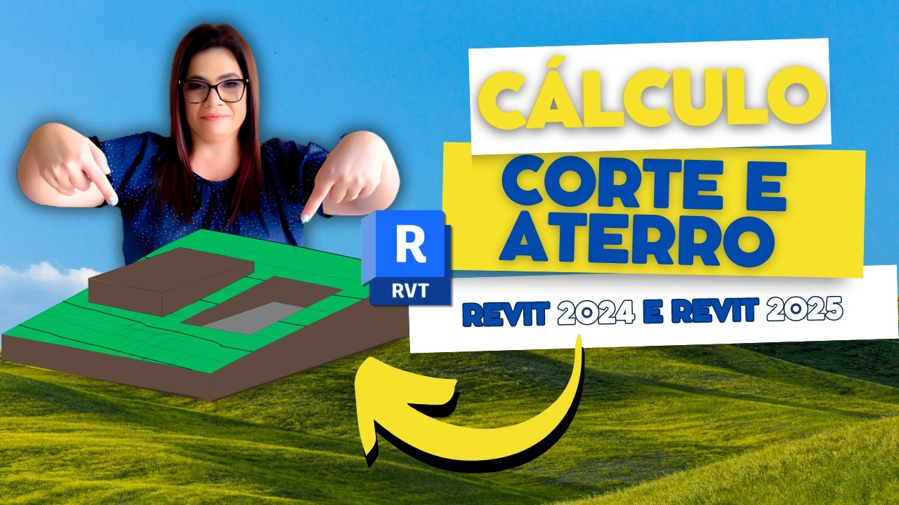 Cálculo de Corte e Aterro (DA FORMA CORRETA) no Revit 2024 e Revit 2025 #revit2024 #revit2025