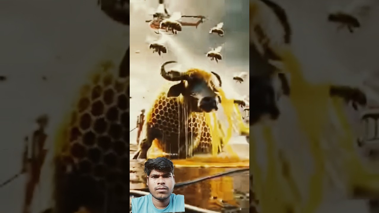 भैंस फस गया शहद में 🫡