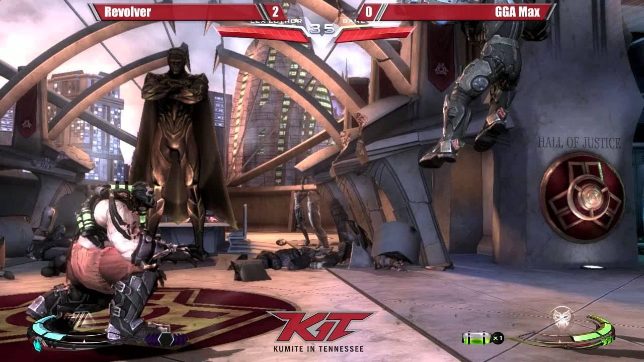 Injustice @ KIT15 - Revolver (Lex Luthor) vs GGA Max (Bane) [720p/60fps]