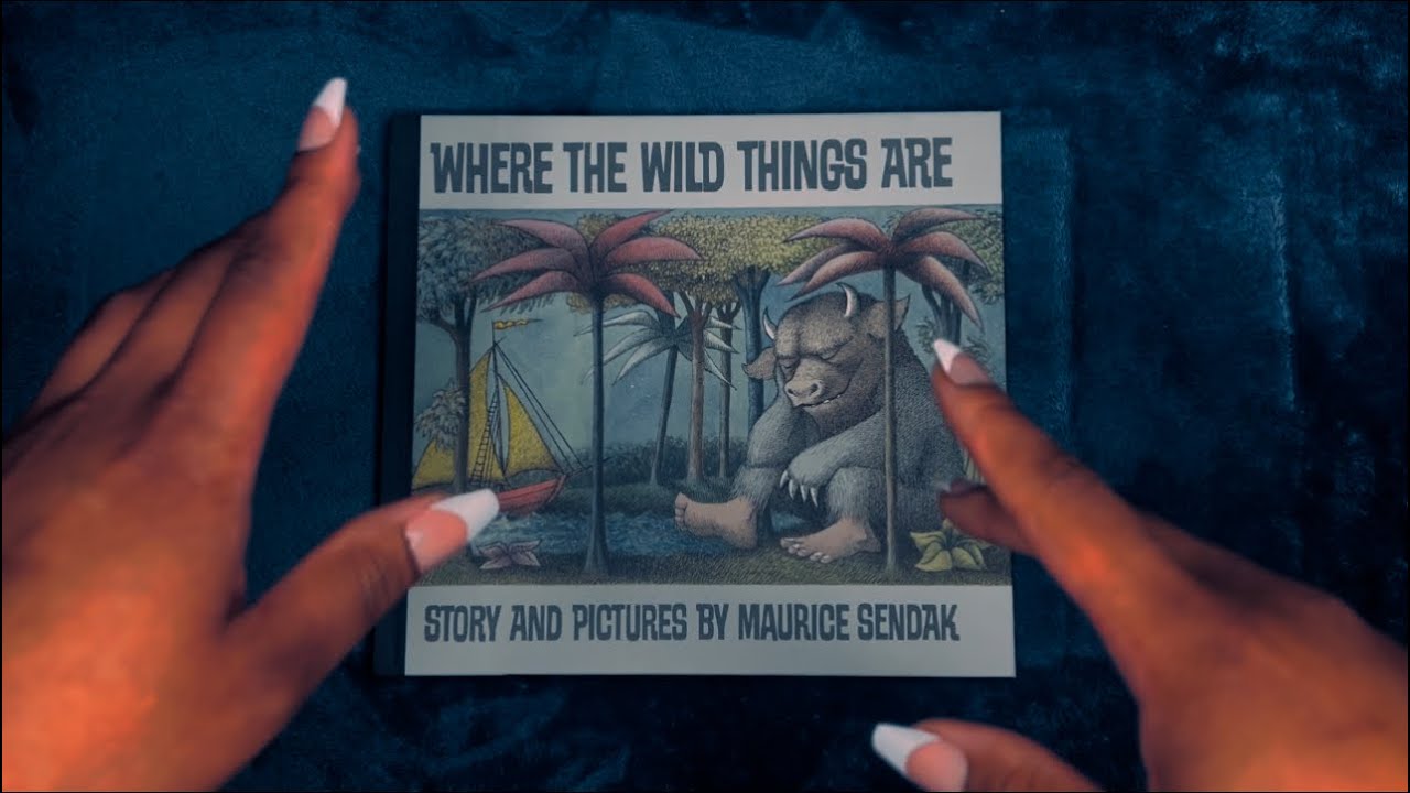 ASMR | BEDTIME STORY 3 - Where The Wild Things Are (soft spoken, paper sounds, slow reading)