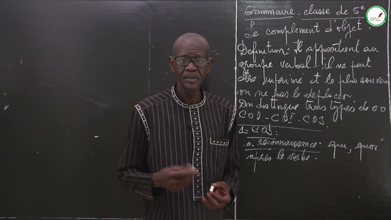 Cours - Cinquième - Français : Le complément d'objet / M. NDIAYE
