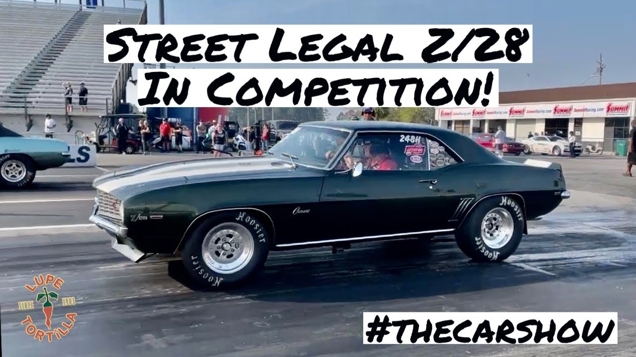 Original 1969 Z28 Camaro Competing in NHRA Stock Eliminator Drag Racing 2023 Casey Miles 302 4-speed