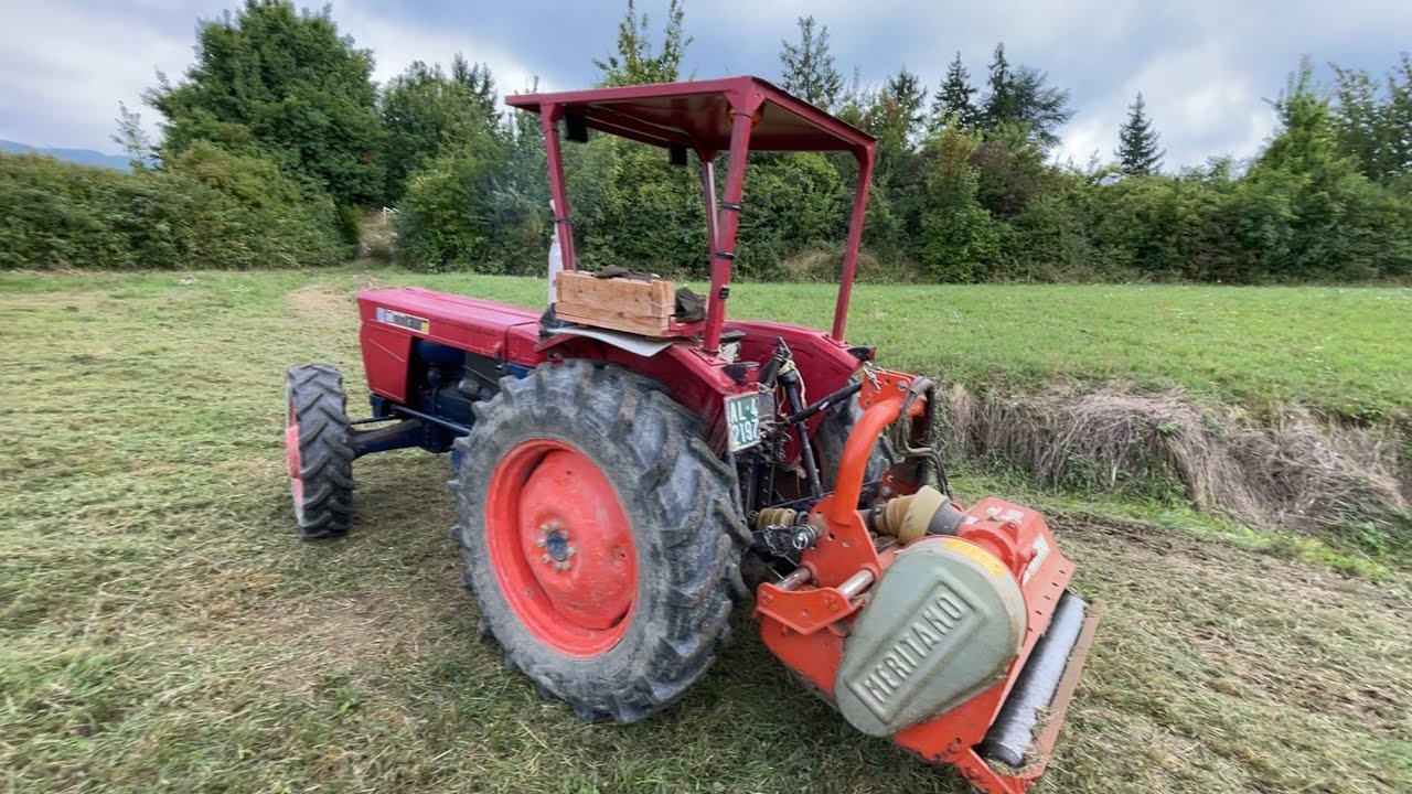 Trinciatura campo INCOLTO con Trattore Same Minitauro e Trincia Meritano
