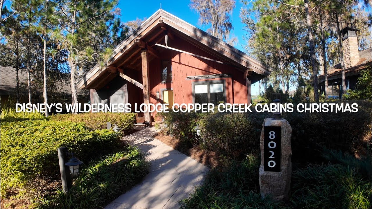 Disney’s Wilderness Lodge DVC Copper Creek Cabins Christmas
