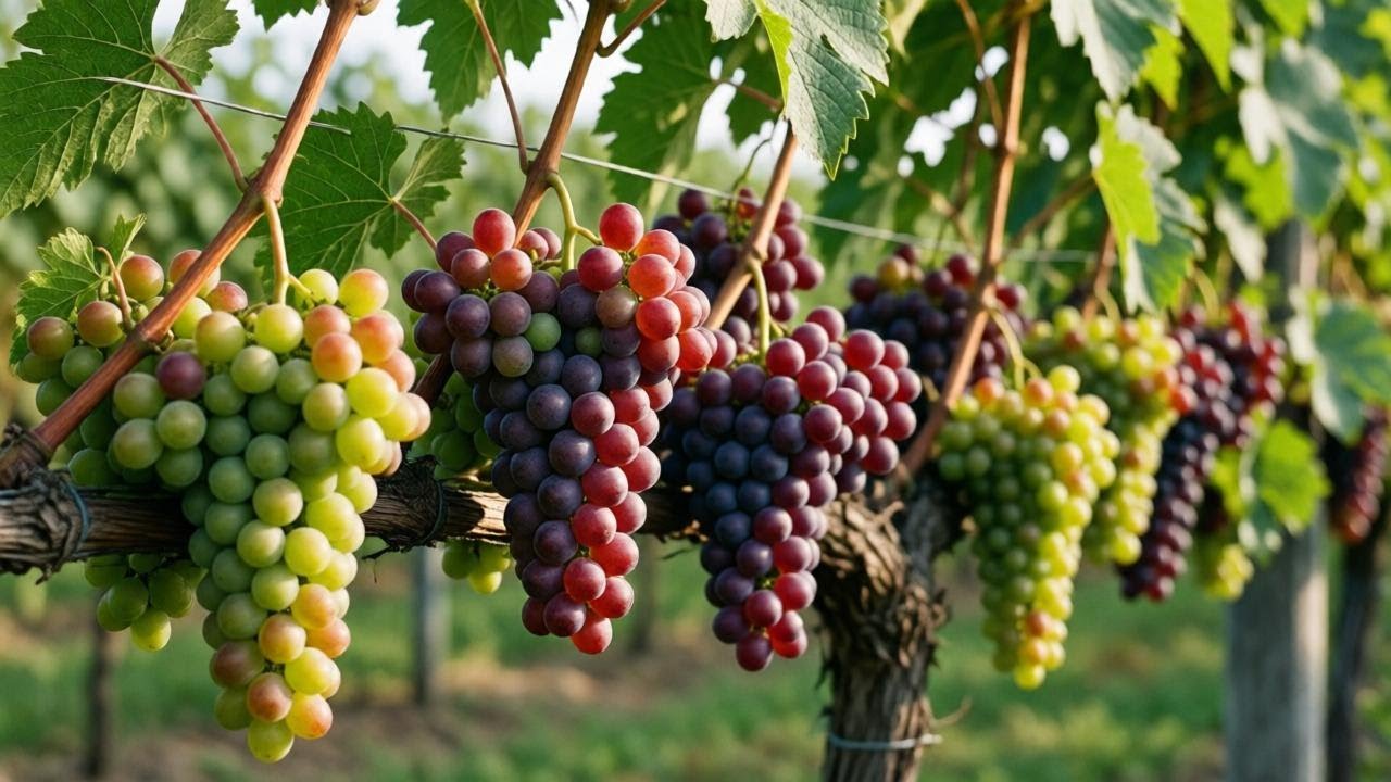Peaceful Countryside Farm Life – Strawberry Harvest & Juicy Grapes