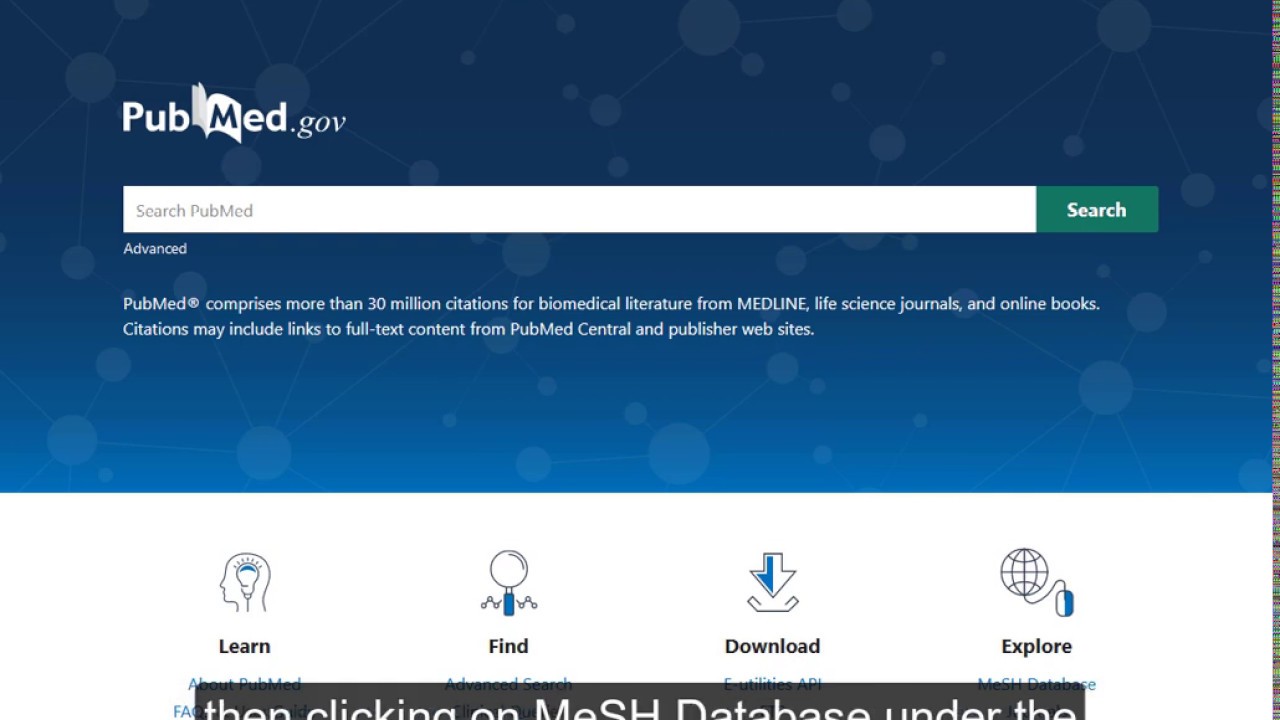 Advanced Searching in New PubMed: Searching for MeSH Terms