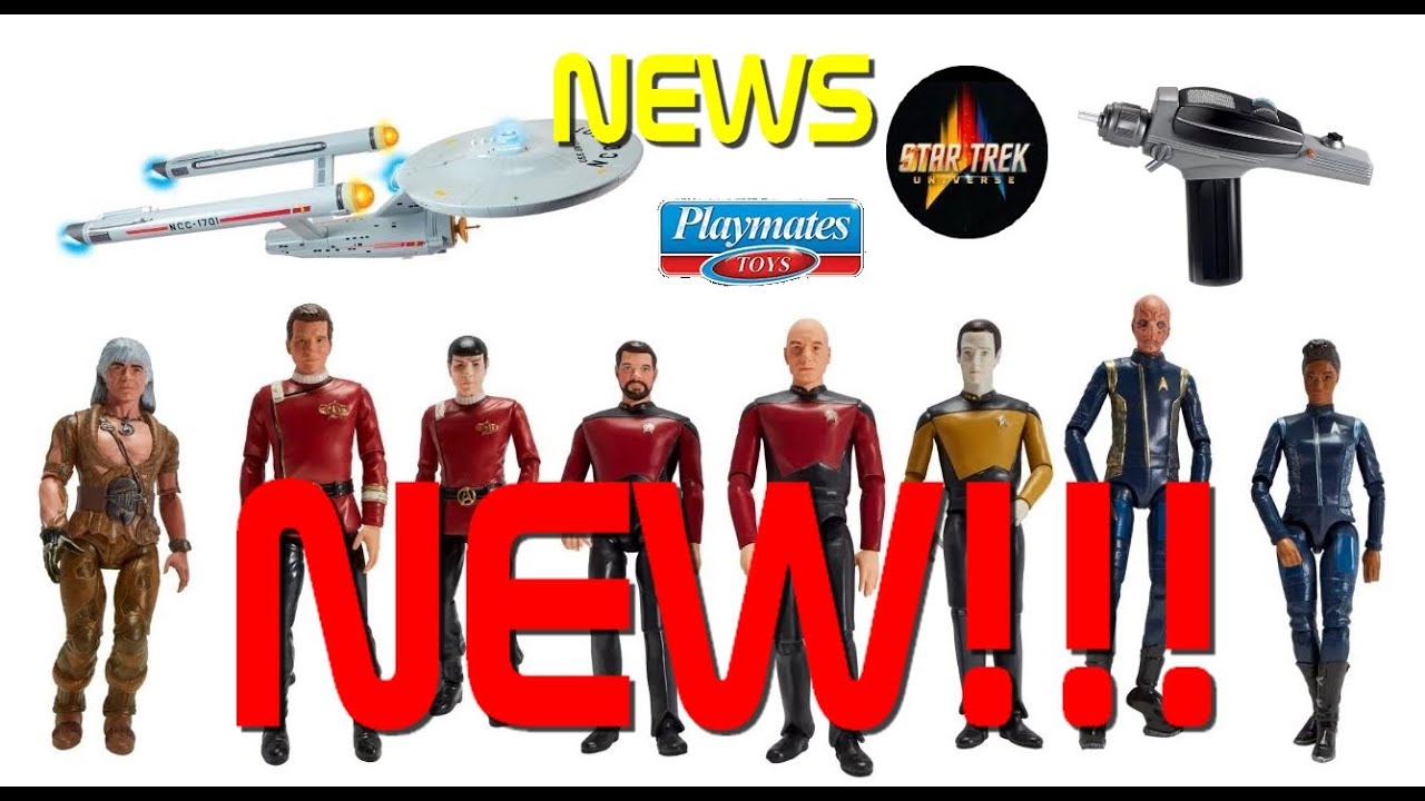 News Review- Playmates Toys Star Trek Universe Release for 2022! Action Figures, Ships and Phasers