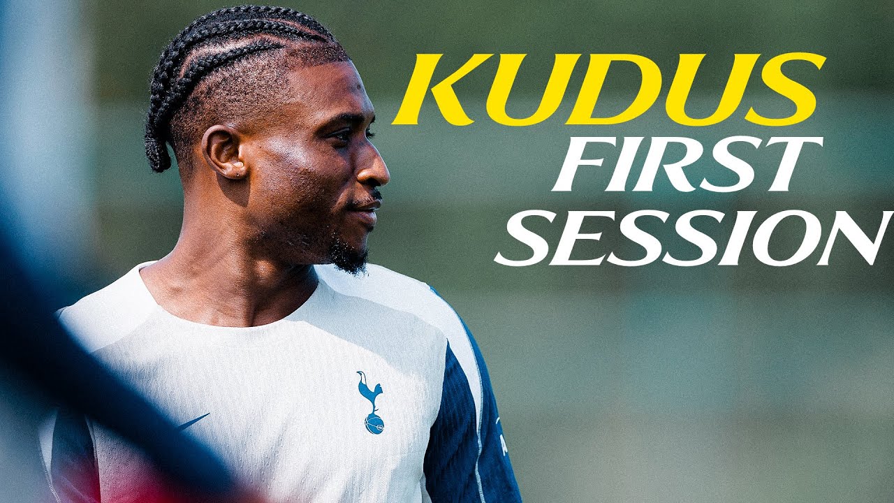 Mohammed Kudus' FIRST Spurs training session!