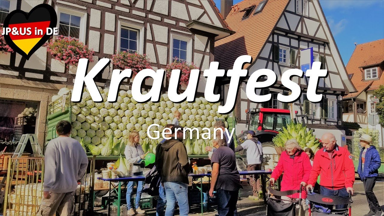 【Echterdingenドイツ】🇩🇪Krautfest 2022 in Leinfelden-Echterdingen Germany / Walking Tour