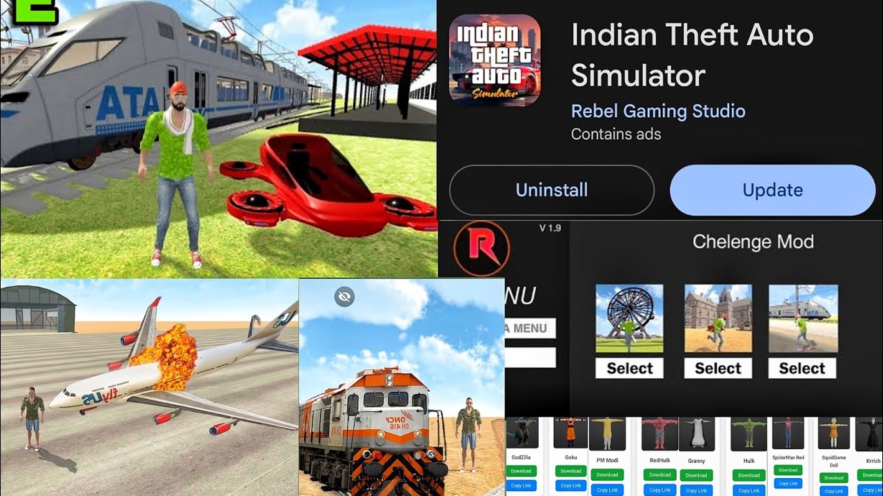 🚨Indian Theft Auto Simulator New Update 🔥| Train Location + Plane Ka Raaz 😱| New Features Dekho Abhi