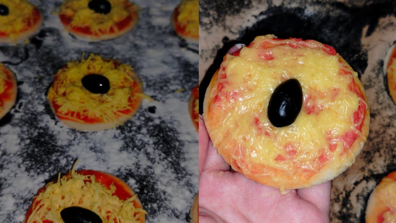 ميني بيتزا 🍕 بعجينة ولا أروع سهلة و سريعة تجي كيما لي تتباع برا