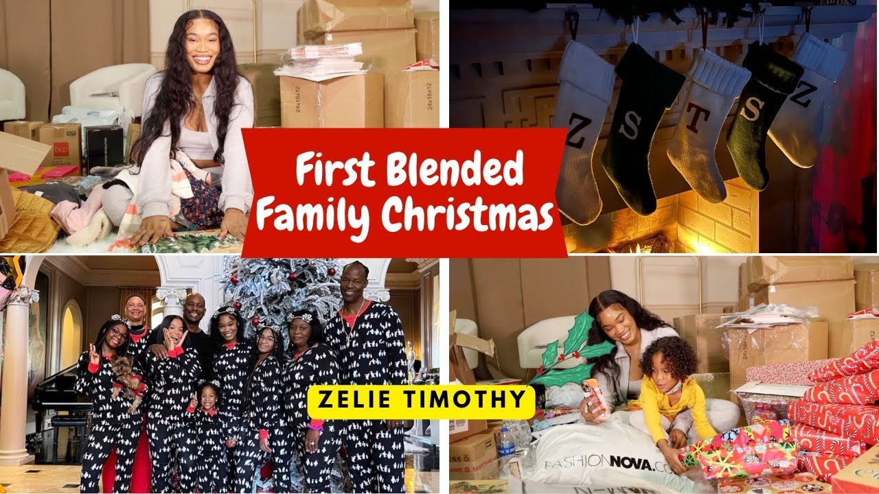 Our FIRST Blended Family Christmas! Prep, Presents & Christmas Day Vibes | ZelieTimothy