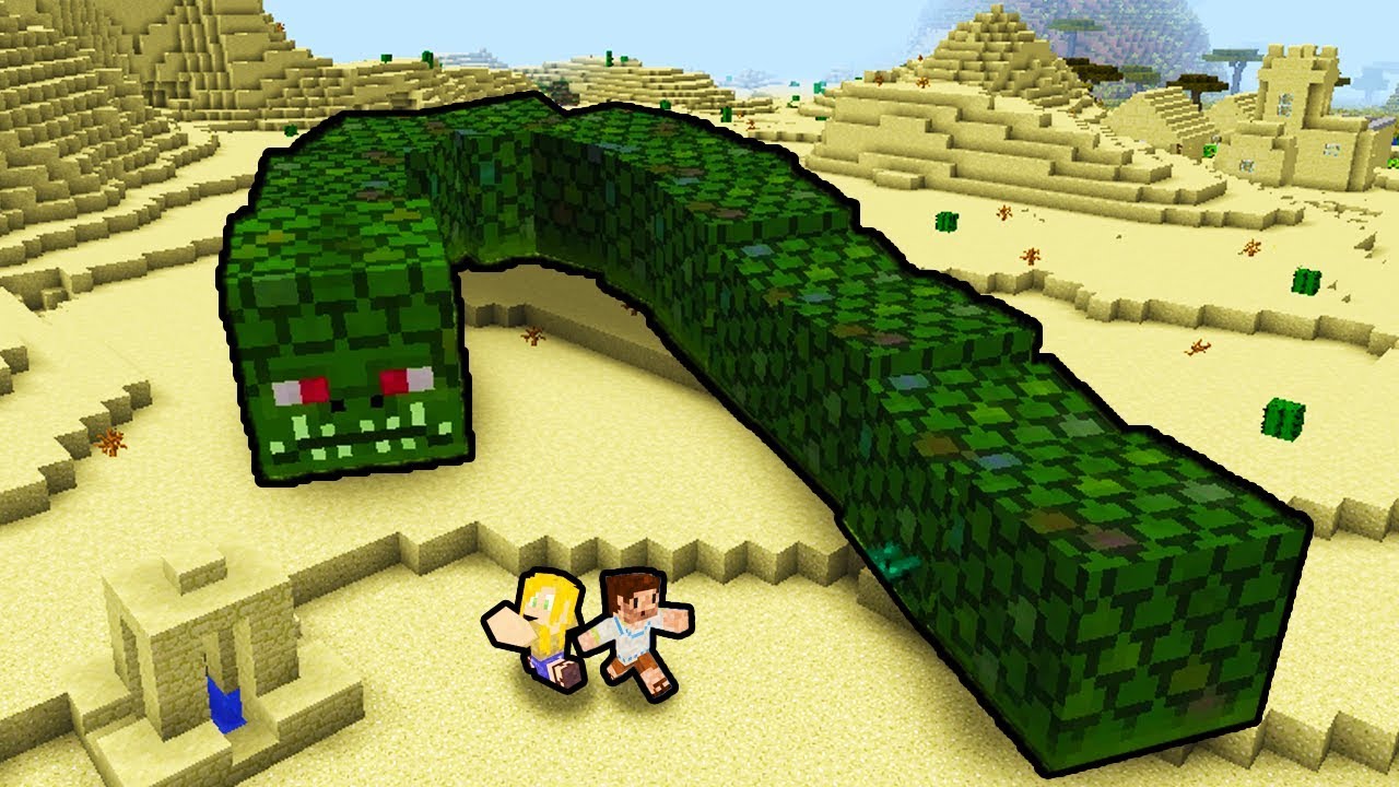 ZIO I AGU vs GIGANTYCZNY WĄŻ! - Minecraft EWO