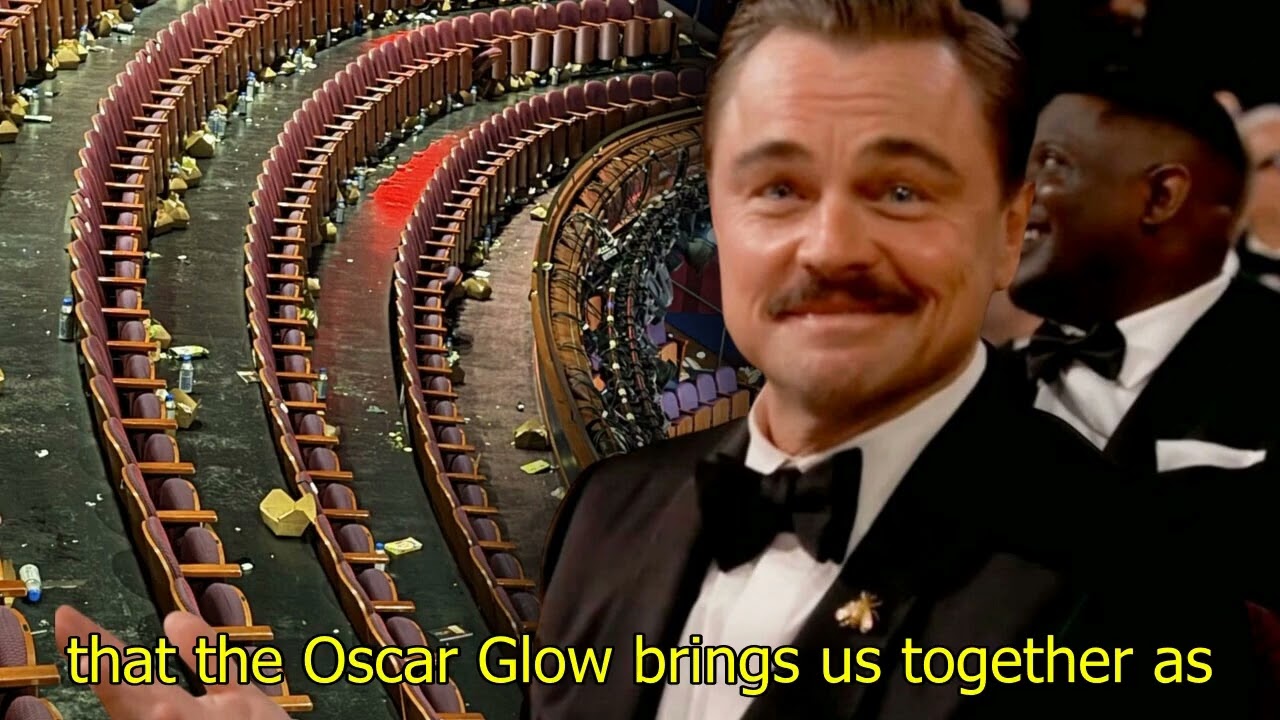 Questa foto che mostra i rifiuti abbandonati nel teatro degli Oscar sta diventando virale.