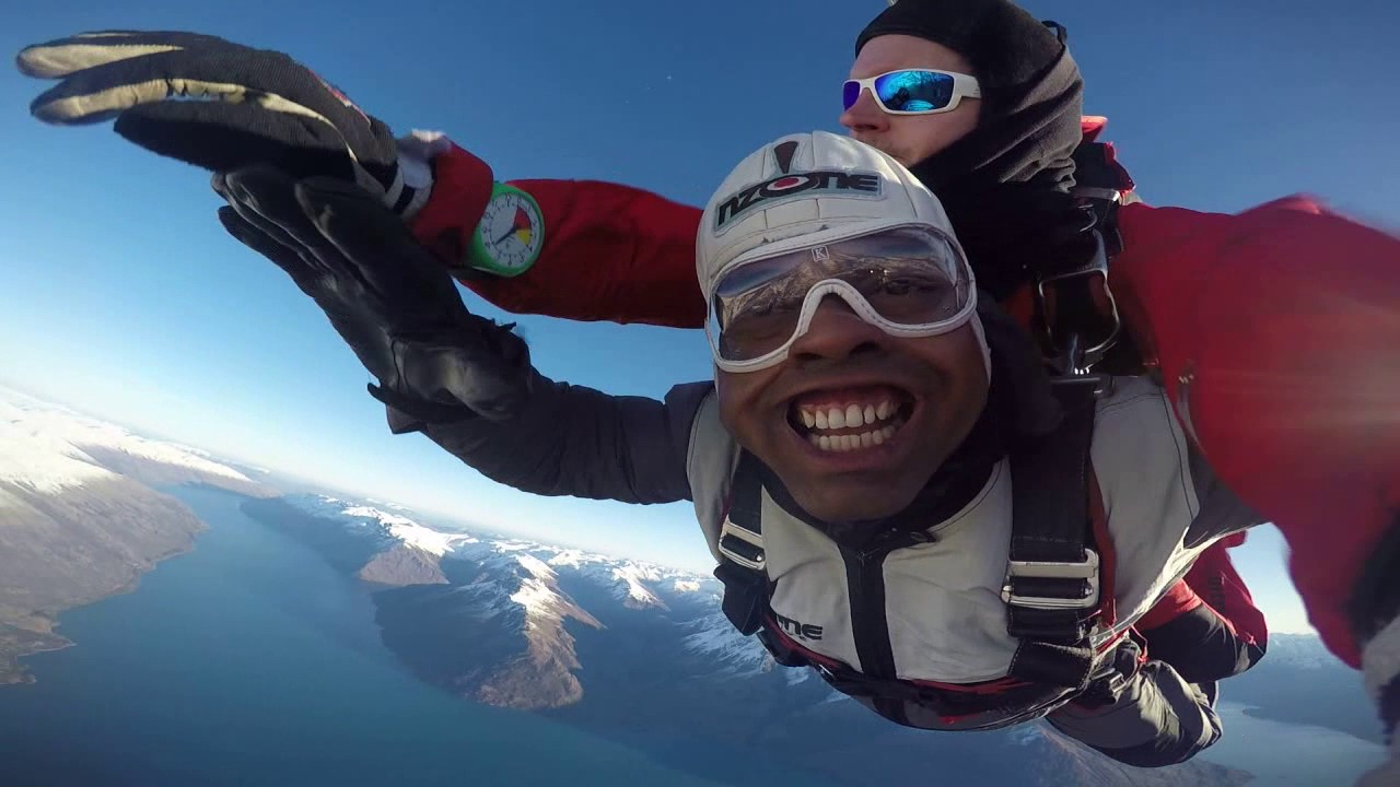 RaviH@12000ft skydive Queenstown , New Zealand