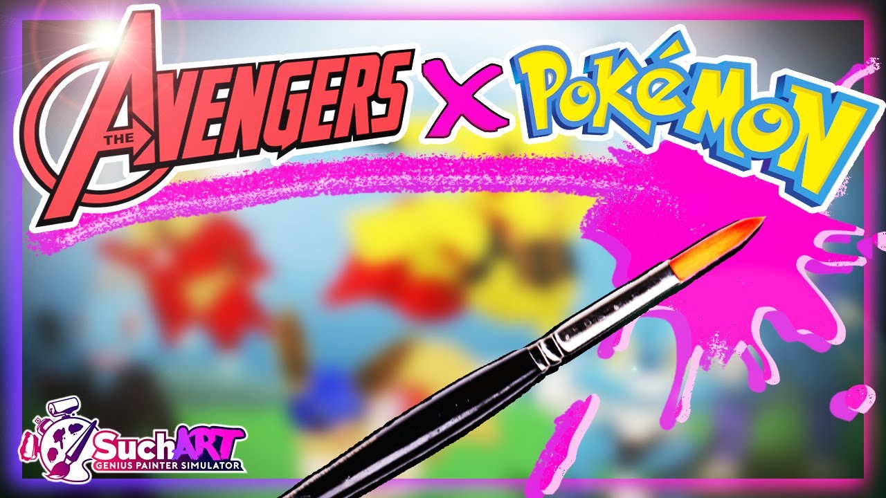 I Painted The Avengers As Pok&eacute;mon! (SuchArt! Gameplay)