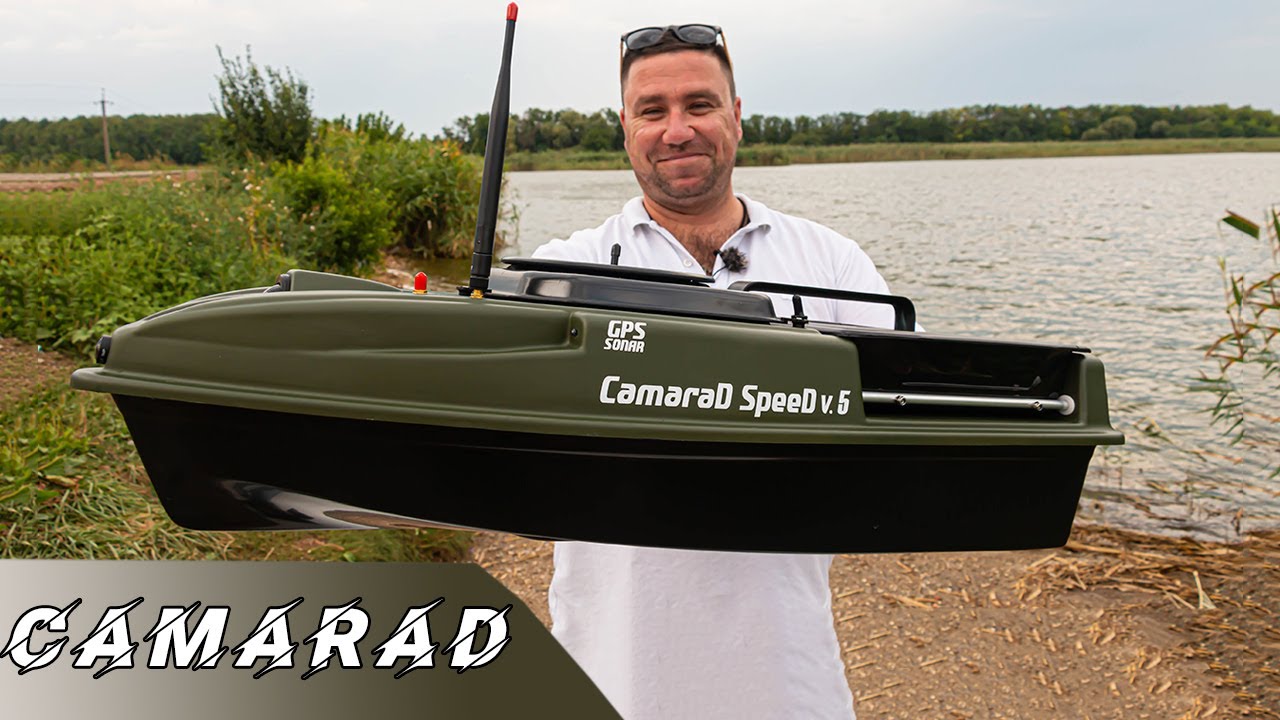 Кораблик для рыбалки CamaraD SpeeD v5 с gps навигацией и автопилотом CamaraD v9 на 5000 точек
