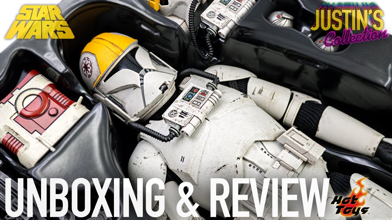 Hot Toys Clone Pilot Star Wars Attack of the Clones Unboxing & Review
