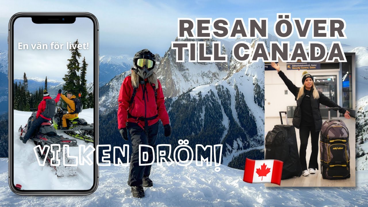 Drömmen slår in! Åker över till Canada för att köra skoter.