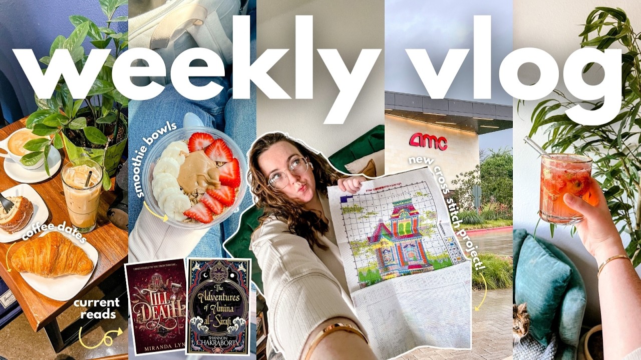 more decluttering, book shopping, romantasy books, + a book haul | WEEKLY VLOG