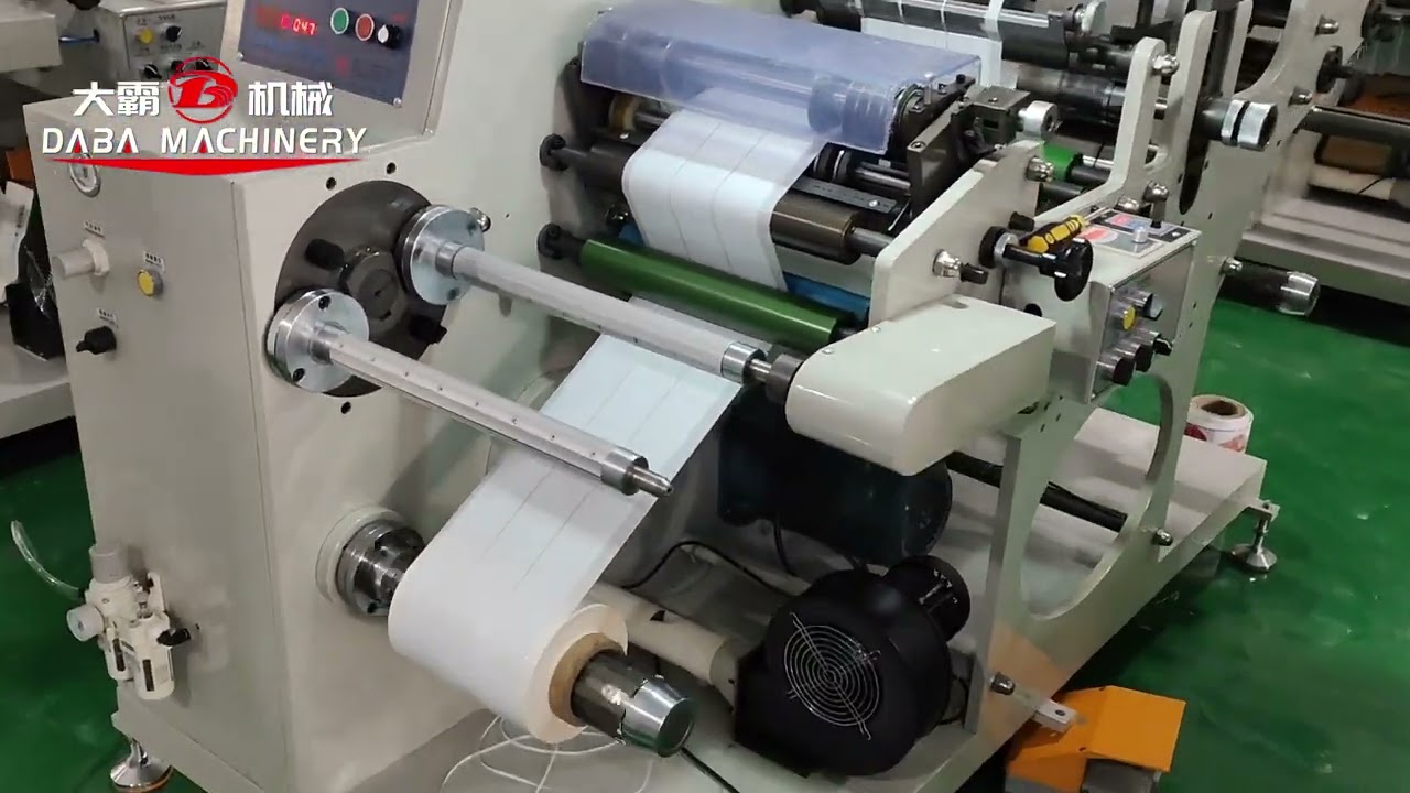 High precision rotary die cutting slitting rewinding by setted pieces counting for blank labels