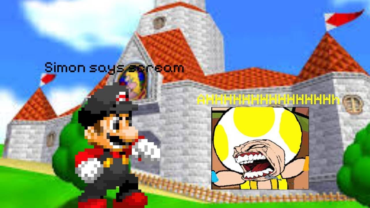 Recording us Playing Simon says without Yellow Toad knowing