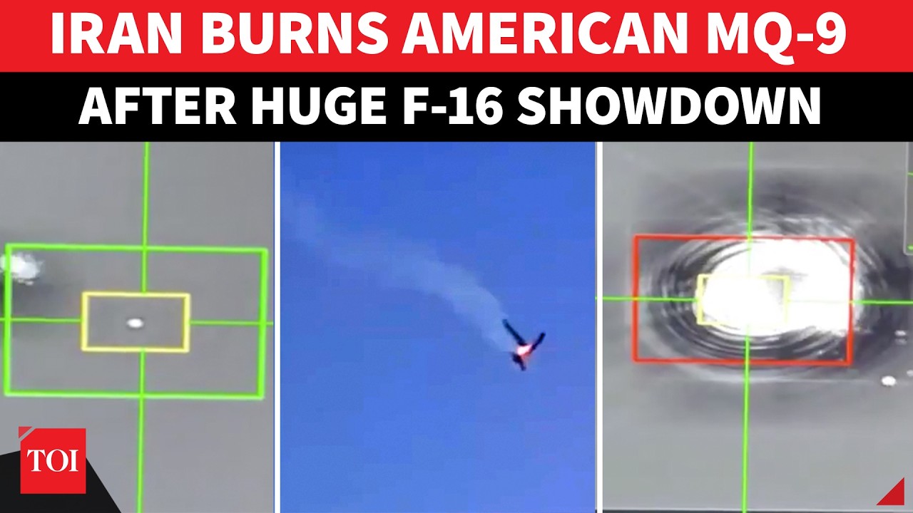 ON CAM: Iran SHOOTS DOWN American MQ-9 Aircraft Near Strait Of Hormuz, IRGC Drops Bombshell Video