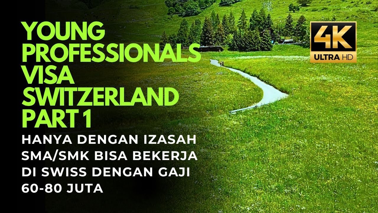 Kerja ke Swiss hanya dengan Ijazah SMA/SMK dengan Young Professionals Visa Switzerland, Part 1