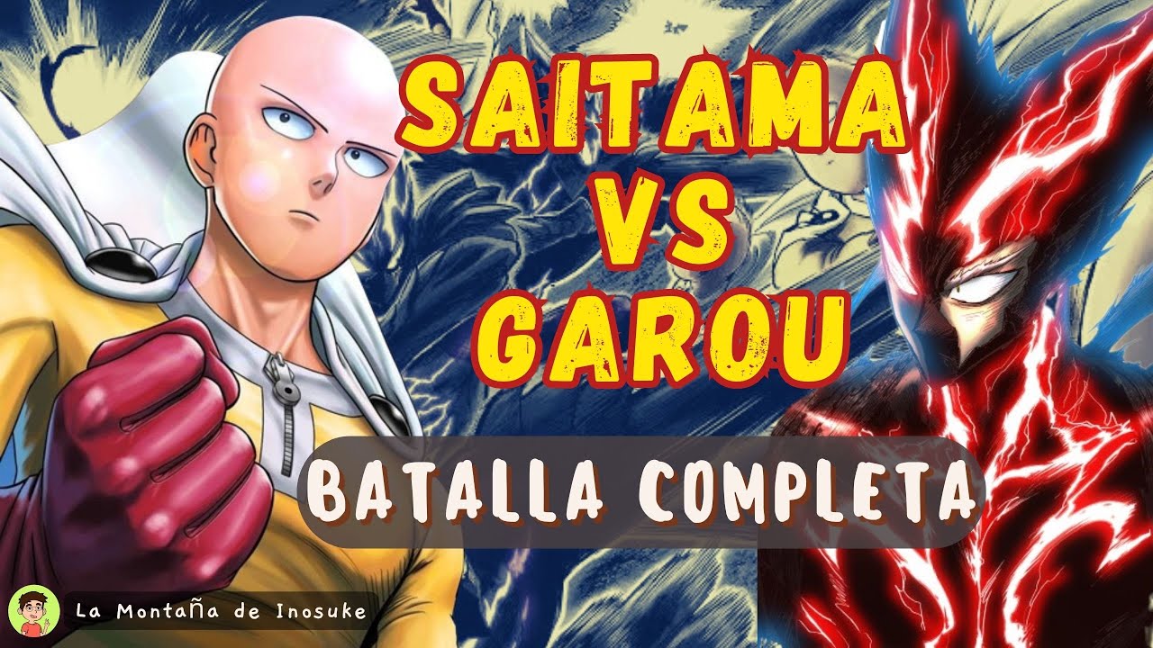 SAITAMA vs GAROU: La Batalla MÁS ÉPICA de LA HISTORIA | BATALLA COMPLETA | One Punch Man