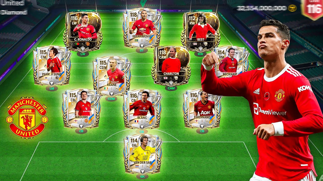 Manchester United - All Time Best Ever Squad Builder! Man United Legends Squad In FC Mobile 26