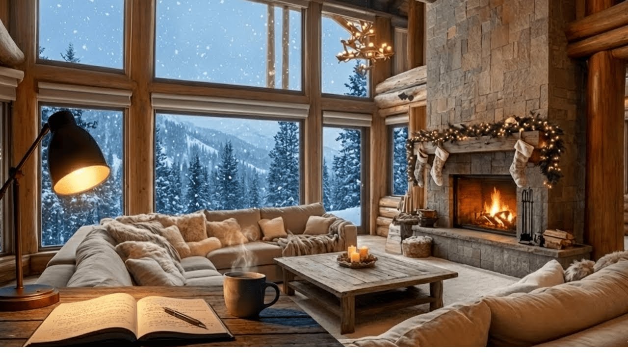 Deep Focus Winter Jazz �� Minimal Piano & Bass  Study Music, No Vocals 3 Hours