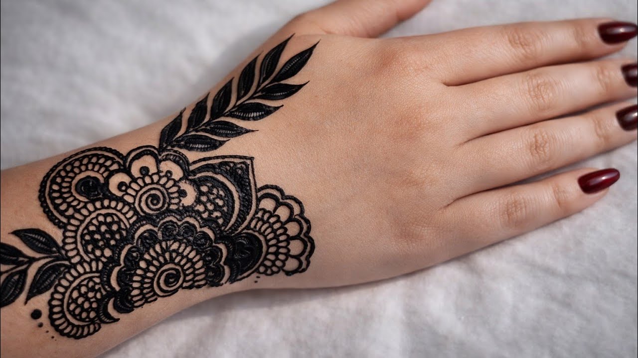 Most Beautiful Stylish Pretty Back Hand Mehndi design|Back Hand Henna Design 2026