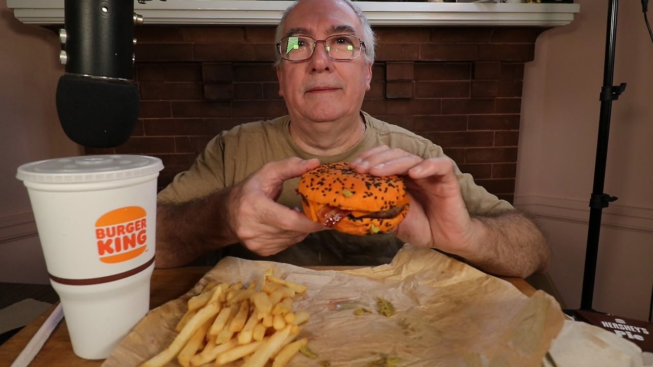 ASMR Eating Burger King's New Ghost Pepper Whopper