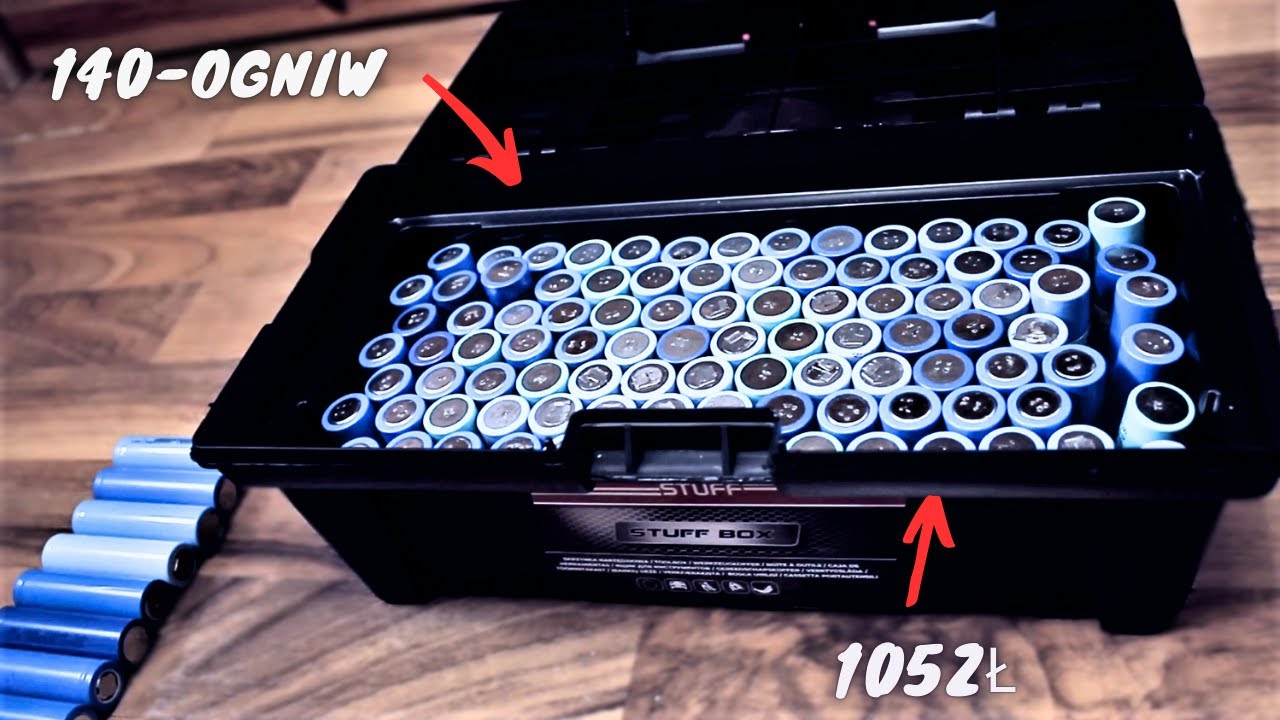 KUPIŁEM 140 OGNIW LI-ION ZA 105ZŁ - DEPAKIETOWANIE 7 BATERII OD HOVERBOARD - ZROBIŁEM ZWARCIE 😱