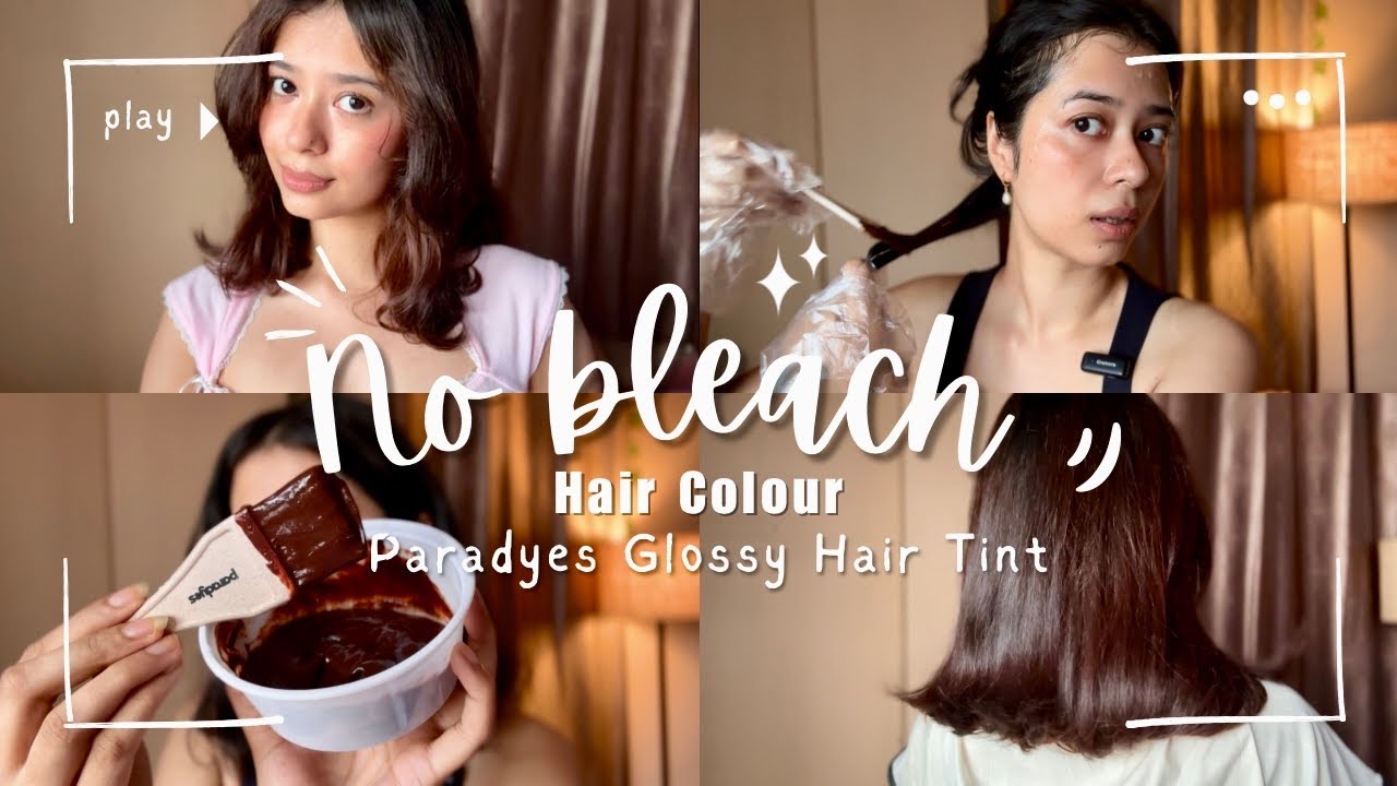 I Tried NO BLEACH HAIR COLOUR at home✨ Paradyes Glossy Hair Tint | Espresso Brown