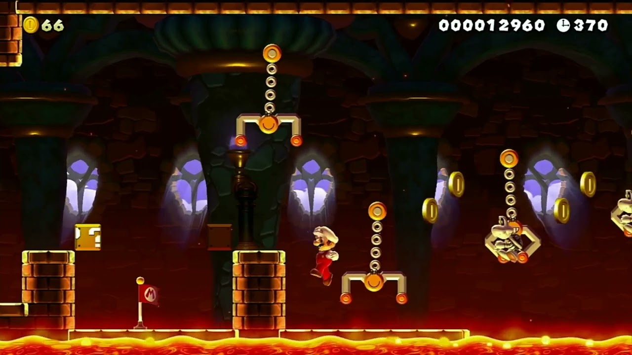 Morton's Castle Re-imagined in Super Mario Maker 2.