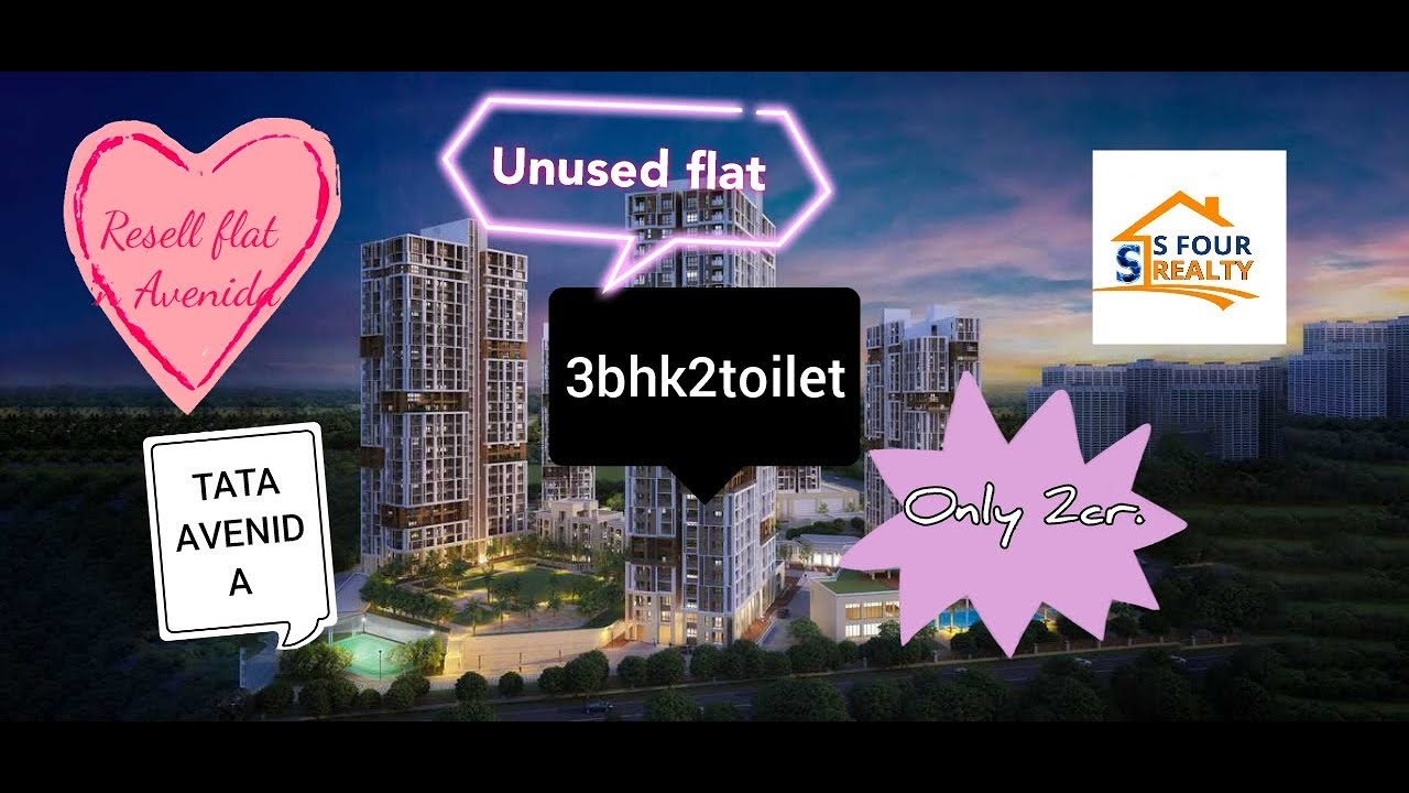 Resell 3 bhk flat in tata avenida