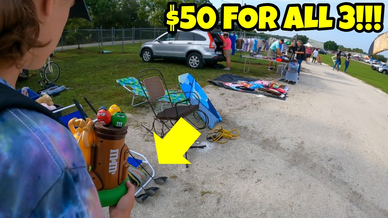 HE ONLY WANTED $50 FOR THESE GOLF CLUBS AT THE FLEA MARKET
