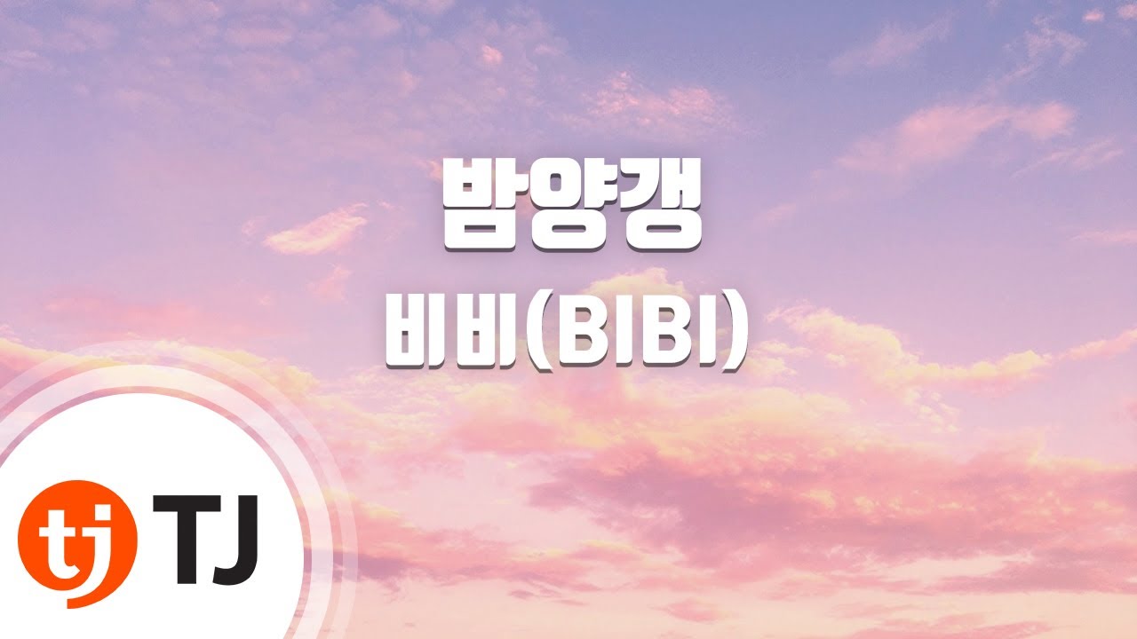 [TJ노래방] 밤양갱 - 비비(BIBI) / TJ Karaoke