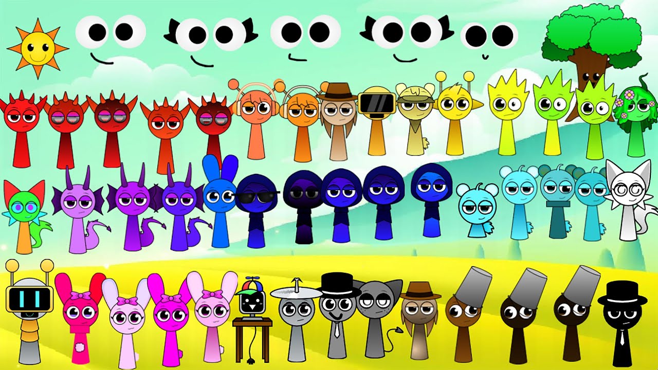 Ultimate sprunki Band Reshared But Ultimate Colourblocks (All Star Incredibox - Sprunki)