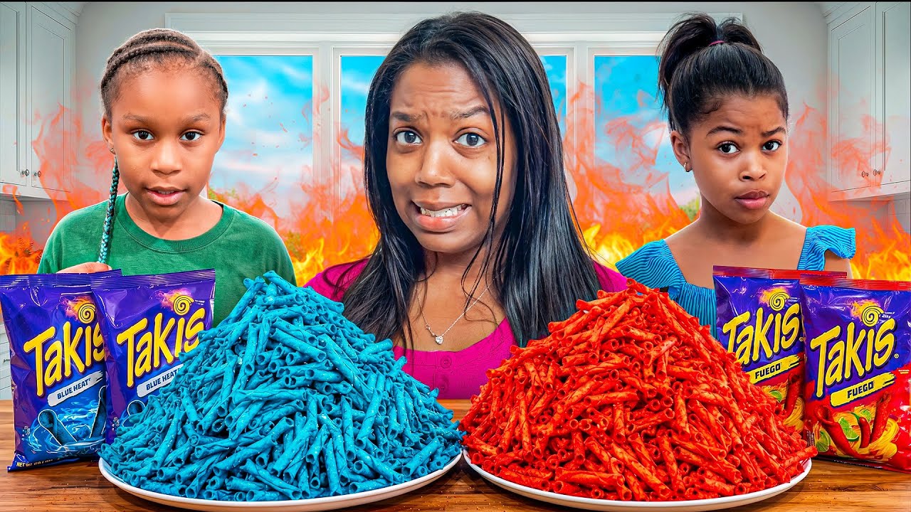 SNEAKY SIBLINGS EAT TOO MANY TAKIS! INSTANTLY REGRIT IT 🥵