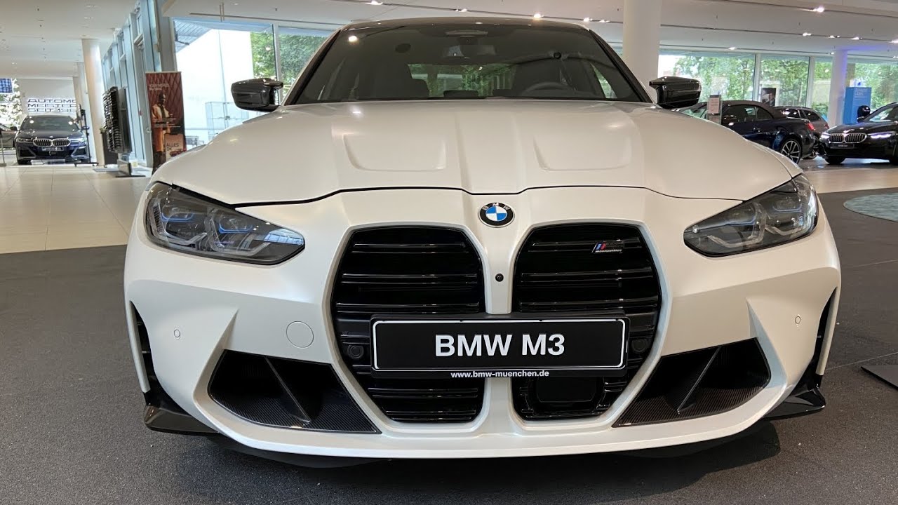 2023 BMW M3 Competition G80 in Frozen Brilliant White metallic #bmwm3