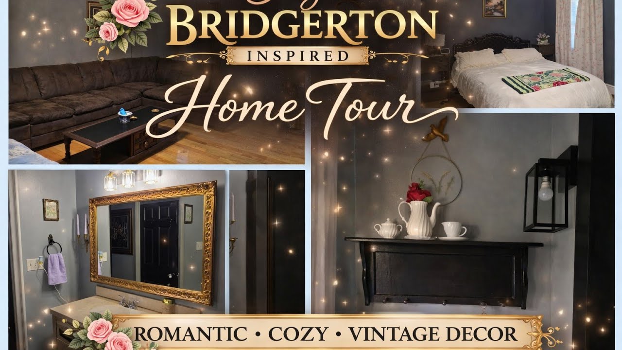 My Bridgerton Inspired Home Tour | Cozy Romantic Vintage Decor