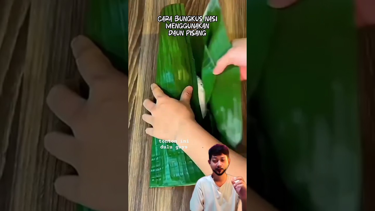 Cara Bungkus Nasi Menggunakan Daun Pisang Simple praktis