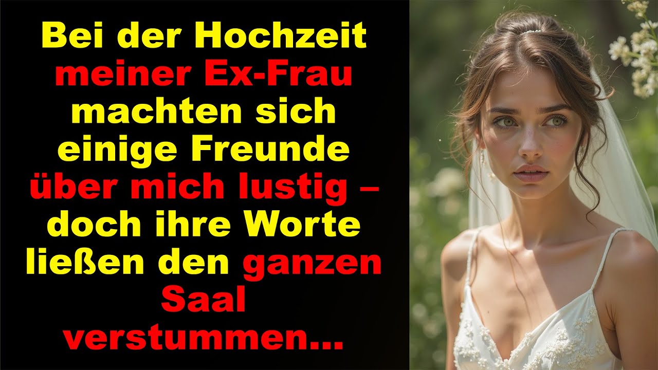 Auf der Hochzeit meiner Ex-Frau brachten ihre Worte alle zum Schweigen