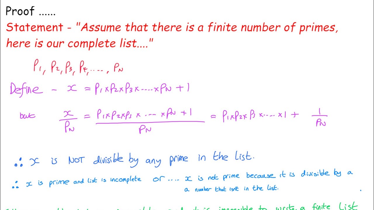 Y13 - Proof 3 - Proof that there are infinite Prime numbers