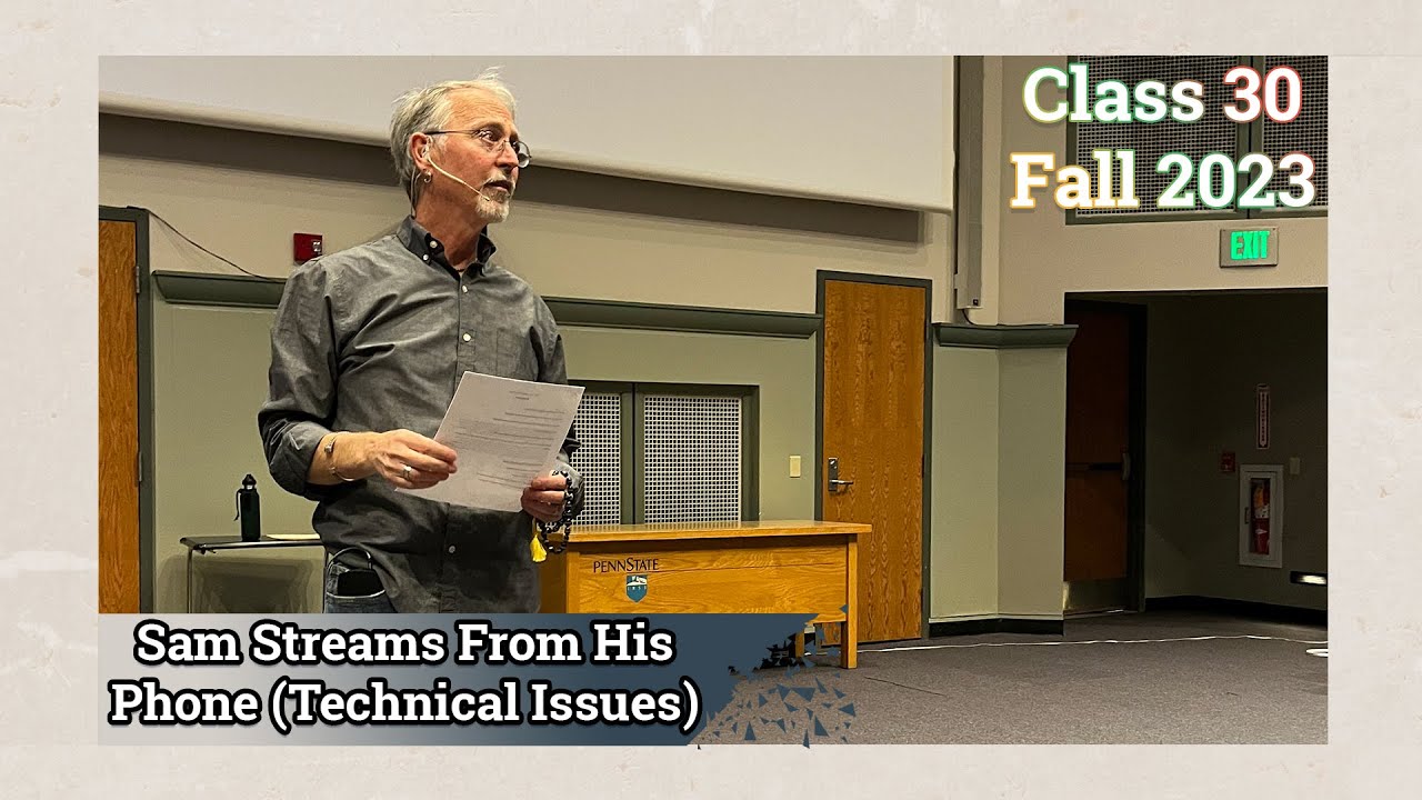 Wrapping Up Another Semester | 23FA Class #30 Full Lecture