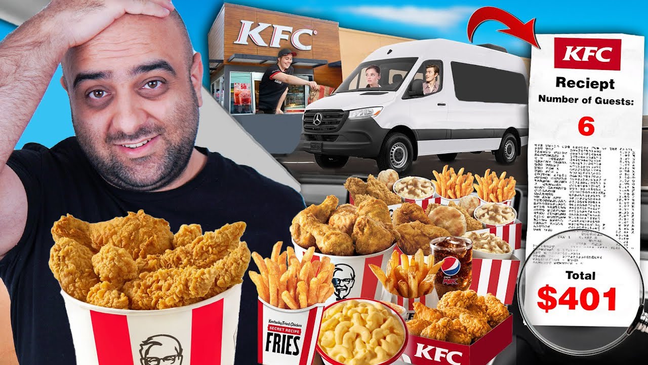 چالش سفارش غذا نفر جلویی 🤩😁 غذای نفر جلوییمون رو سفارش دادیم