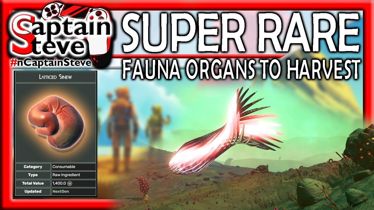 No Man's Sky How To Find Latticed Sinew Captain Steve Cooking Guide NMS Rare Catalogue Item
