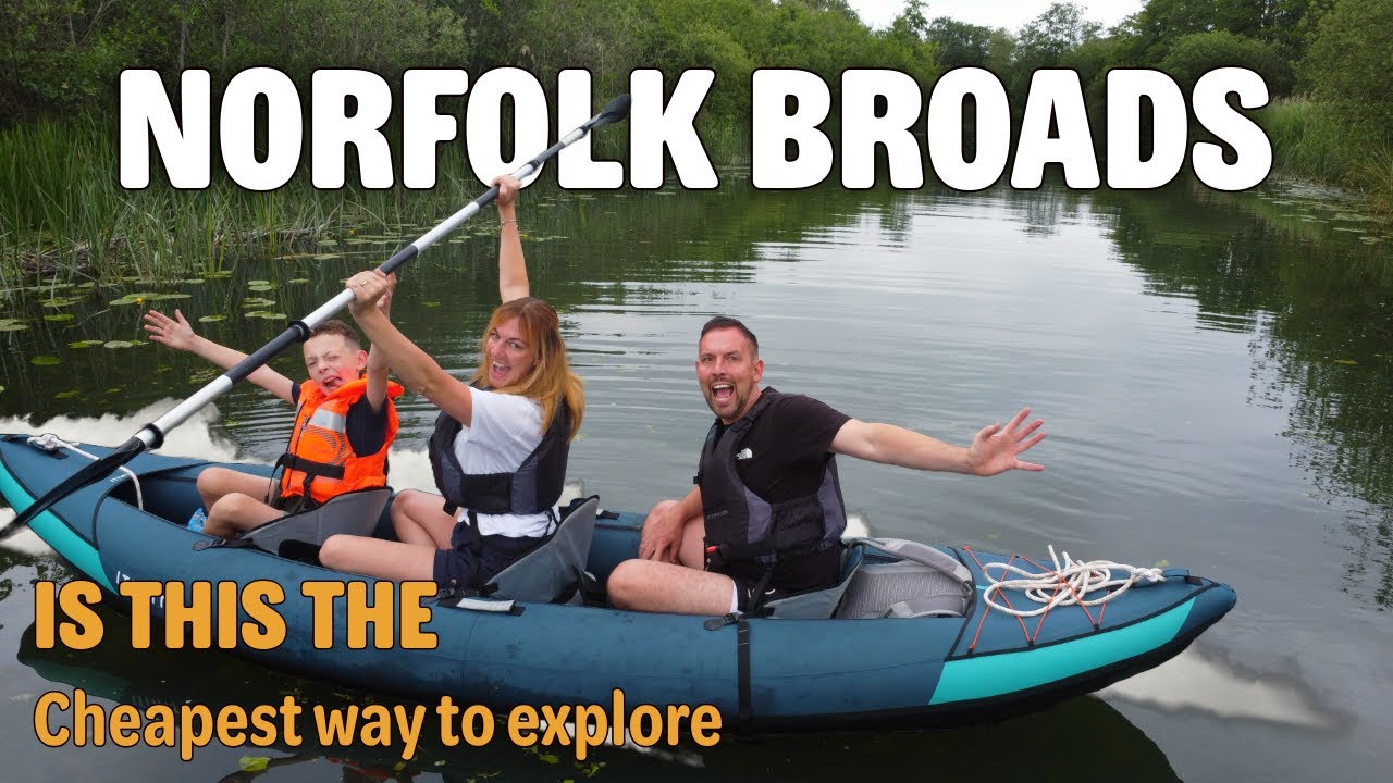 Norfolk broads exploring hidden gems cheapest way on the broads boat kayak van life VW